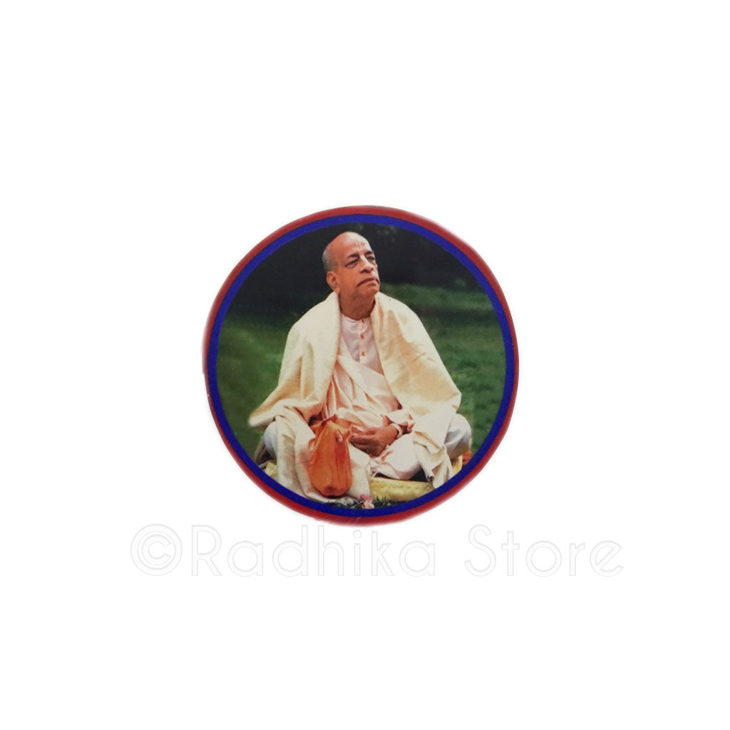 Srila Prabhupada Chanting in the Park Acrylic Button