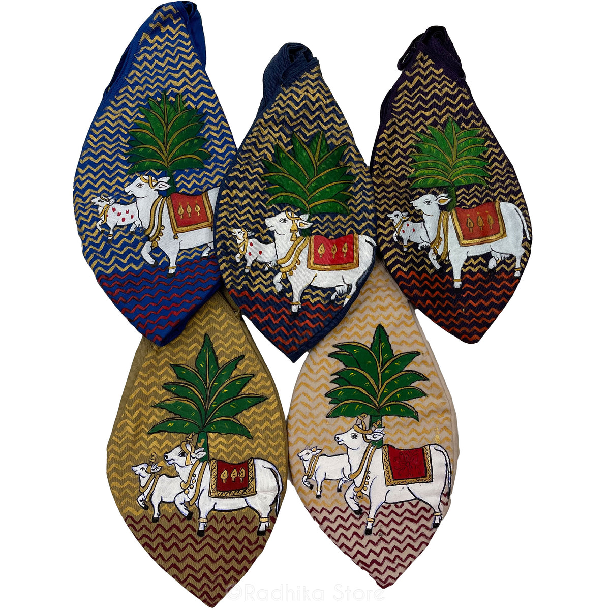 Surabhi Kunda- Thick Cotton - Hand Painted Bead Bags