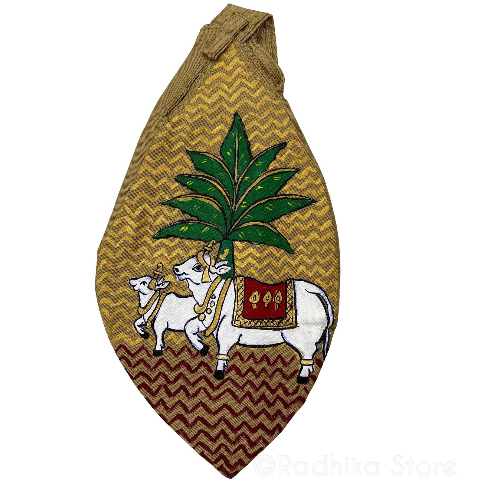 Surabhi Kunda- Thick Cotton - Hand Painted Bead Bags