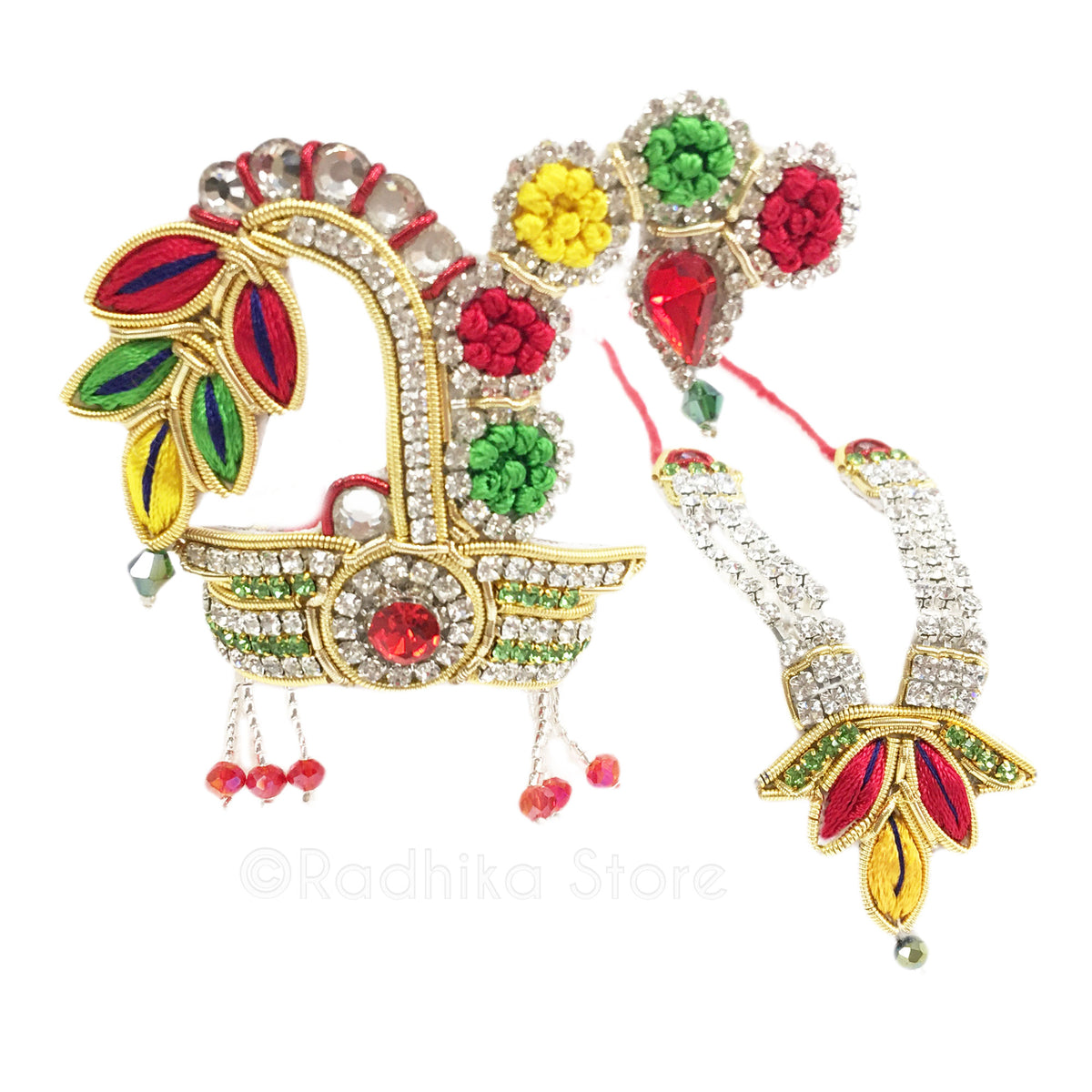 Tropical Festival Colors - Deity Crown and Necklace Set