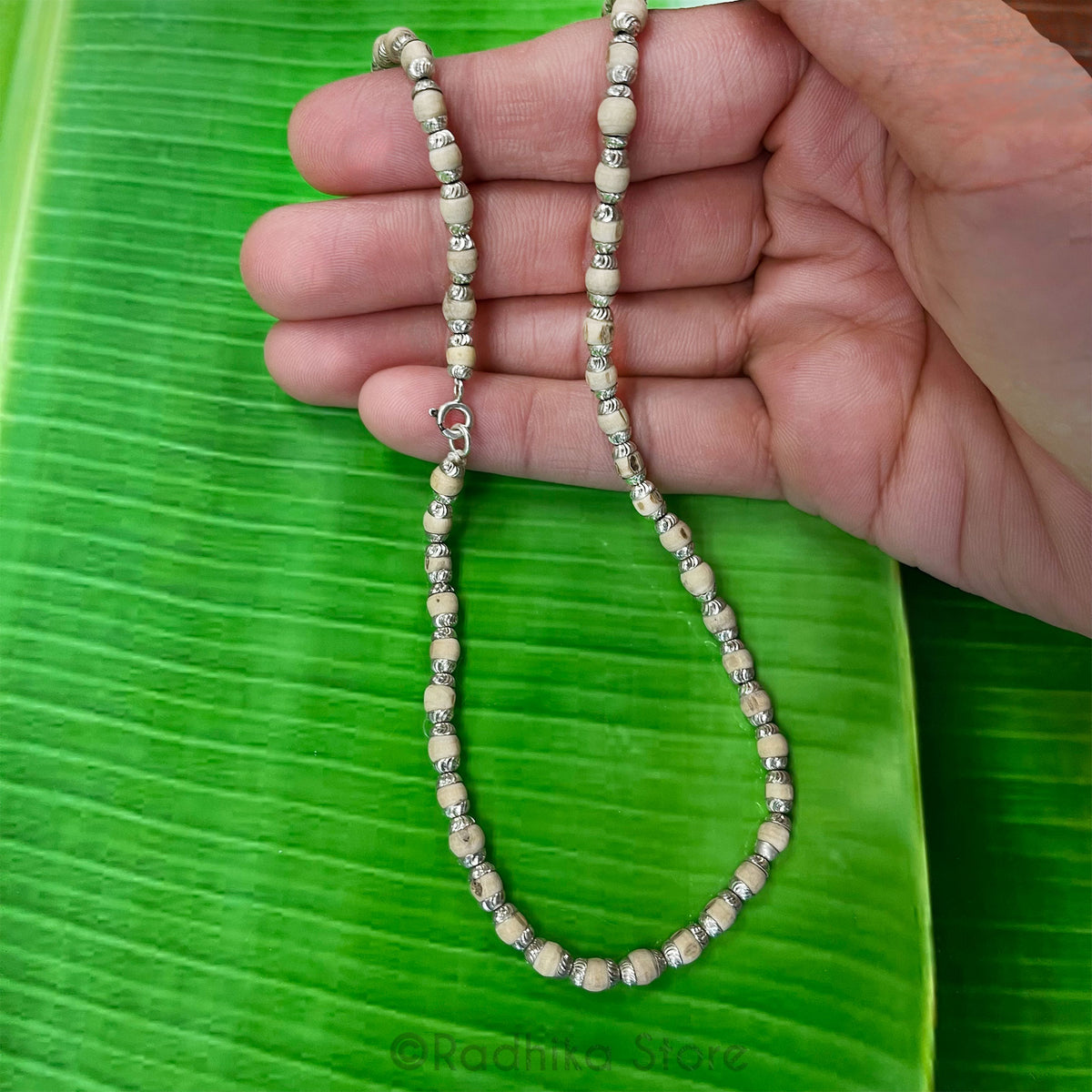 Silver Fancy Tulsi Necklace