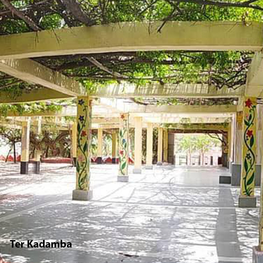 Ter Kadamba Vrindavan - Little Jeweled Poster Bed Set