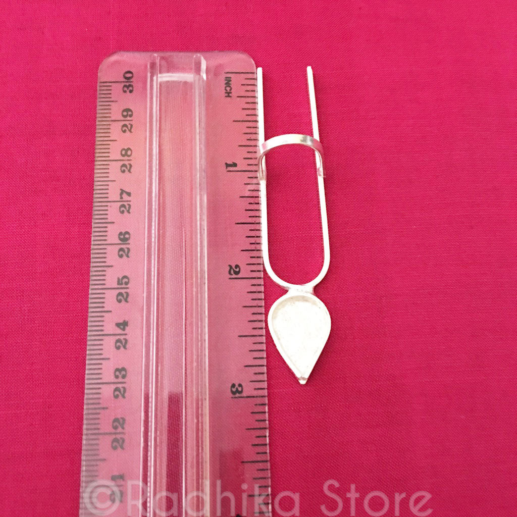 Metal Tilak Stamps - (Krishna, Radhe, Tilak With Tulsi Leaf, Forehead Stamp)