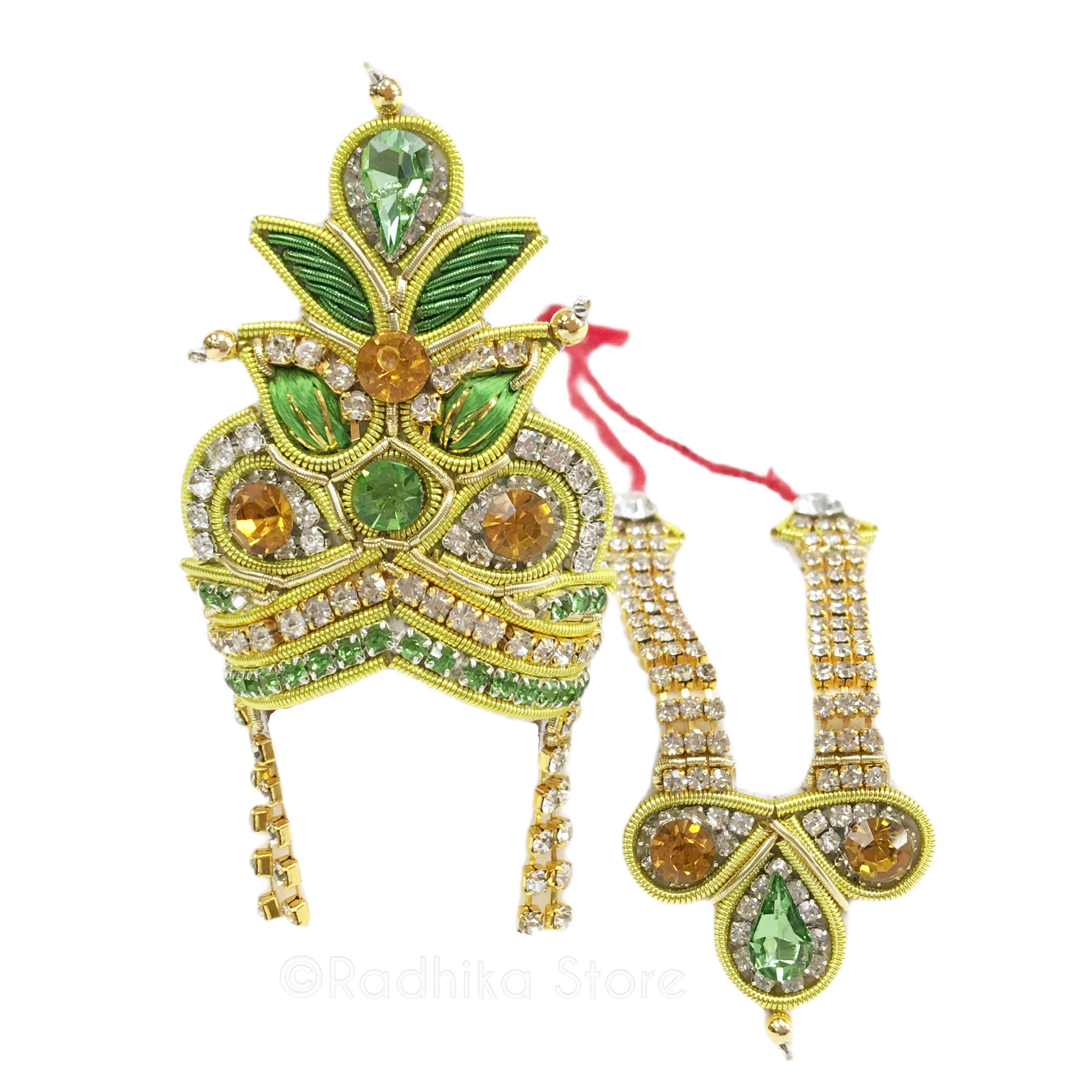 Tulsi Maharani - Deity Crown and Necklace Set
