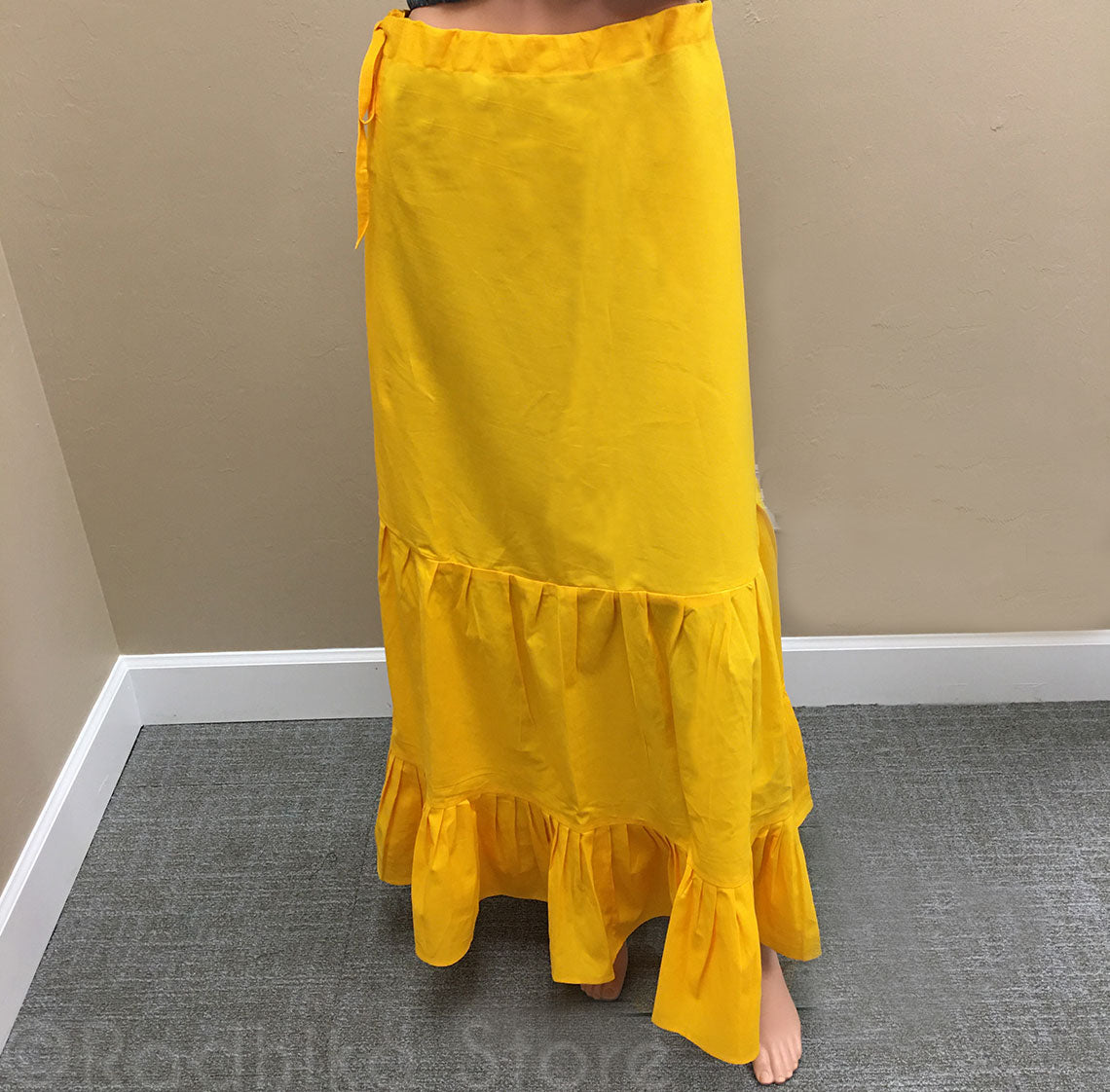Turmeric Color Cotton Petticoat/ Slip - S, M, L, Xl