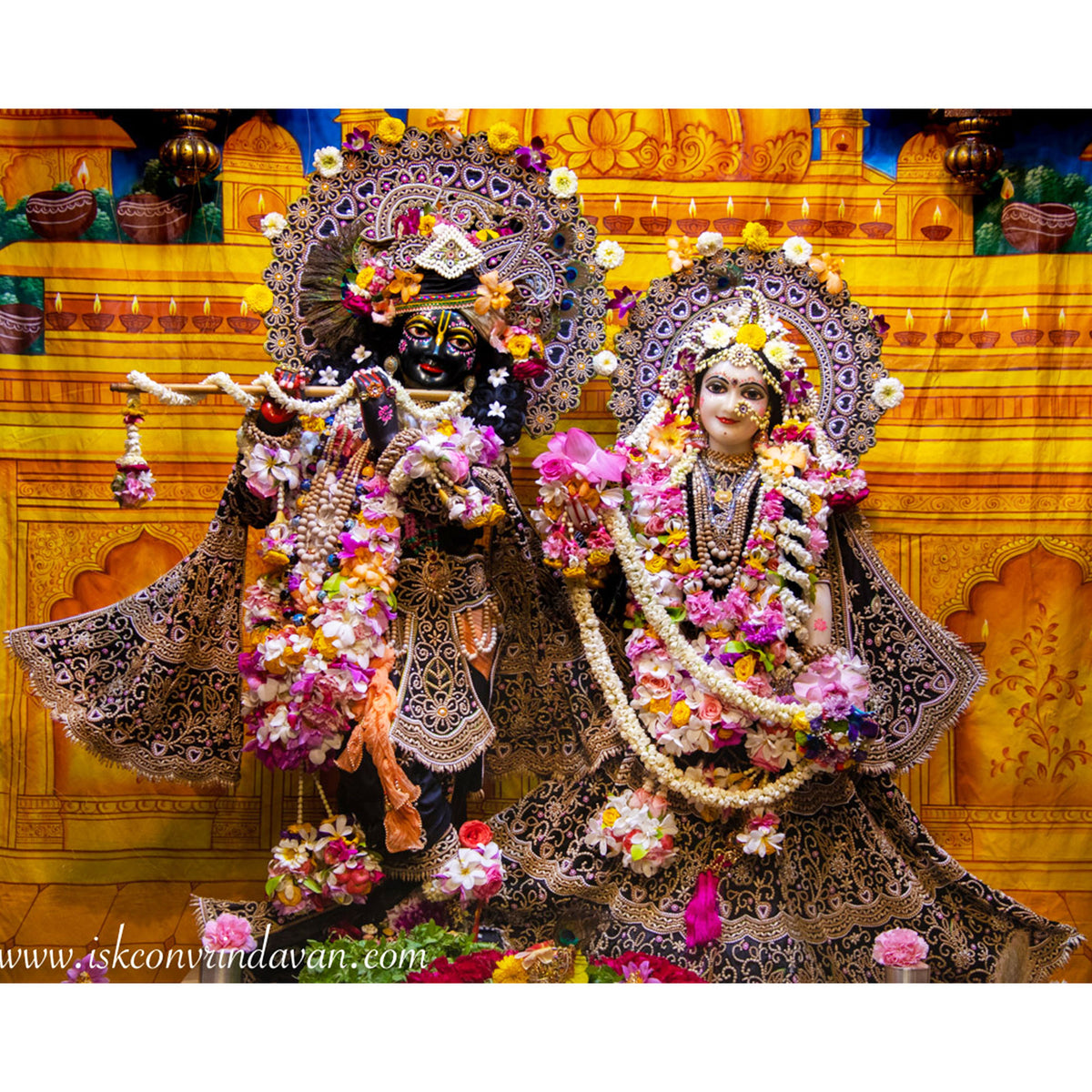 Tulsi Prema - With Sandalwood too - All Silk - Black - Radha Krishna Deity Outfit