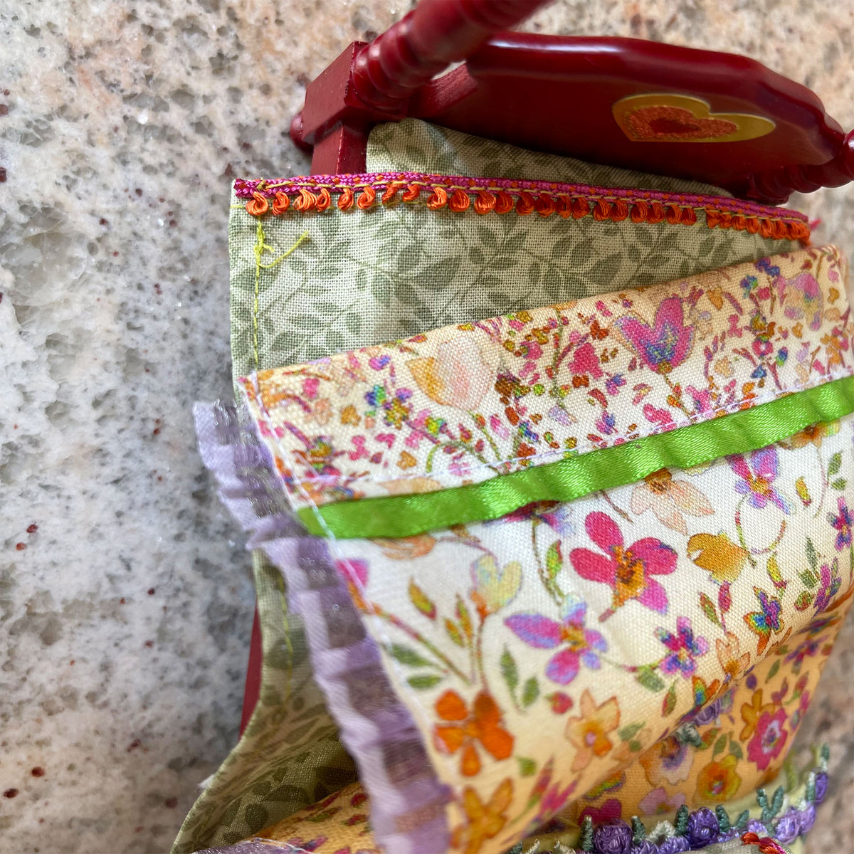 Little Vrindavan Forest Flowers-Mahogany Poster Bed