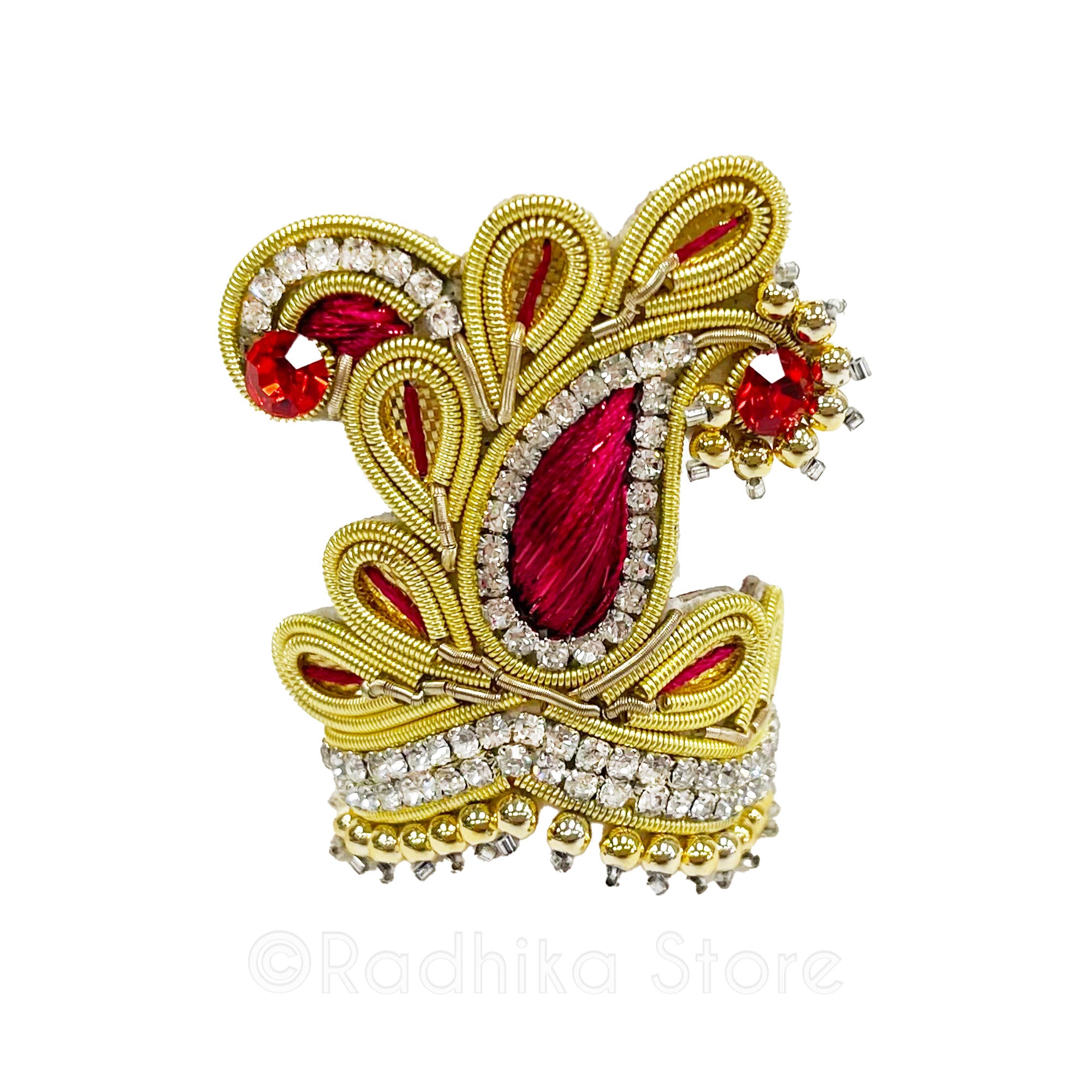 Opulent Vrindavan Chandrika - Deity Crown