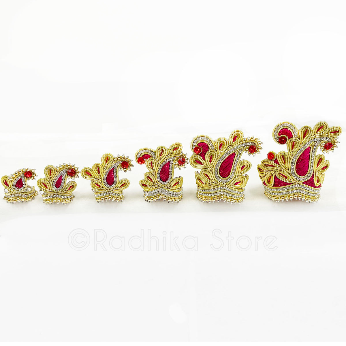 Opulent Vrindavan Chandrika - Deity Crown
