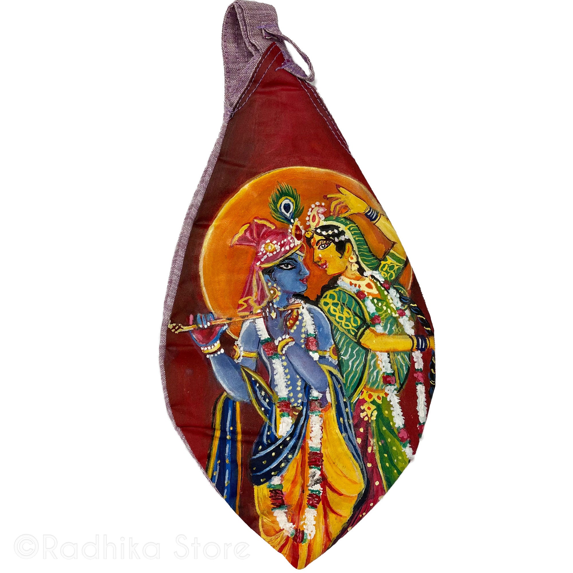 Radhey Sham - Hand Painted Bead Bag