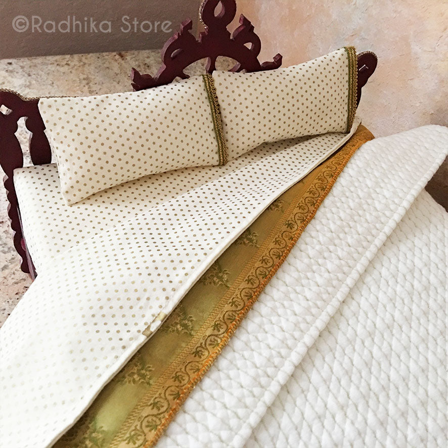 Mahagony Chakra Lotus Vrindavan Bed - 14 1/2&quot; Inch