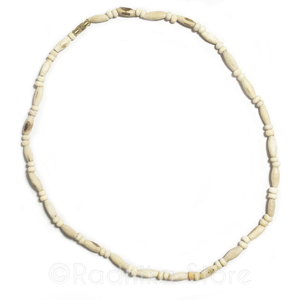 Oval and Round Shape Tulsi Neck Beads