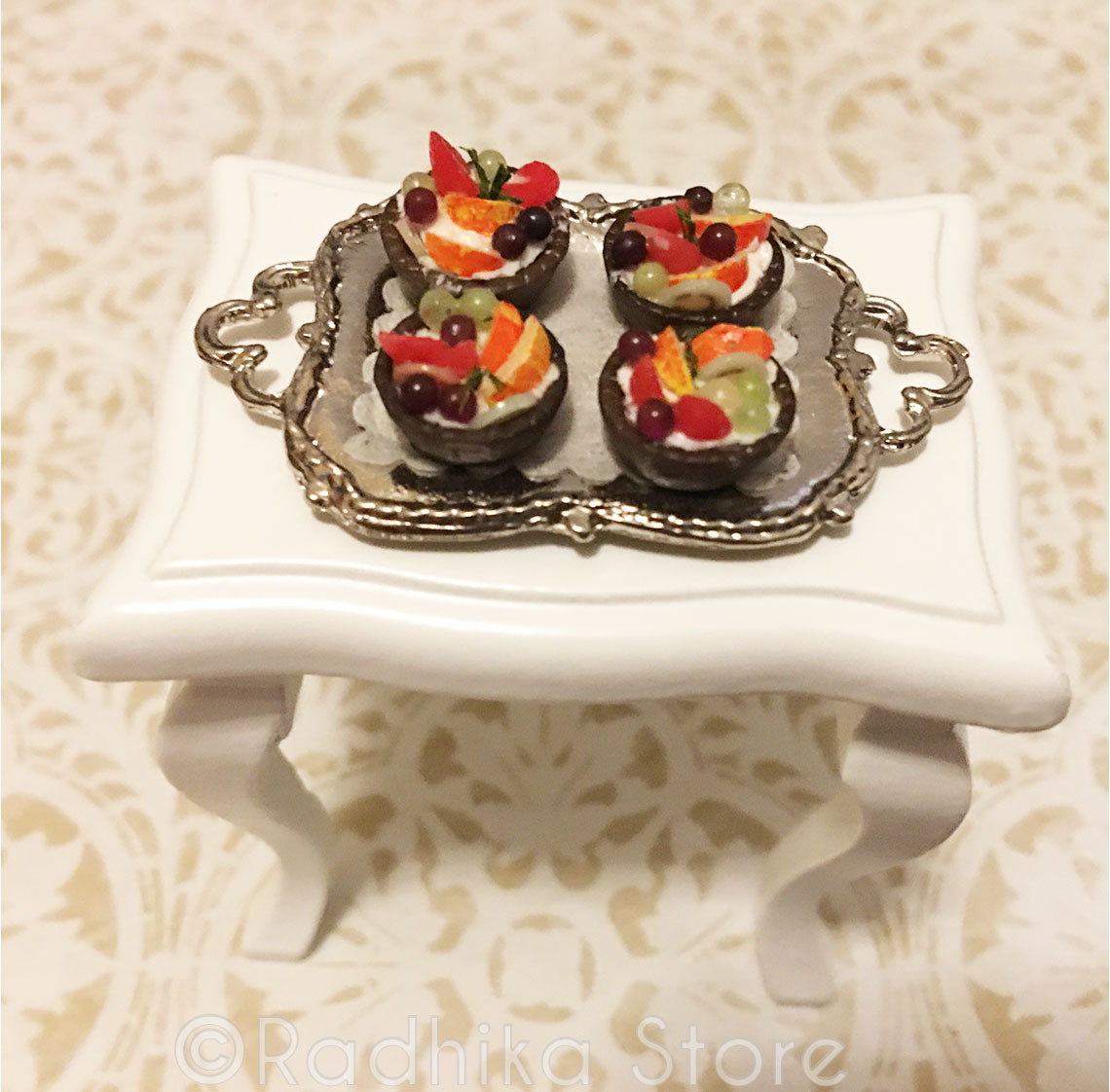 White Fancy Side Table-  Choose White or Black