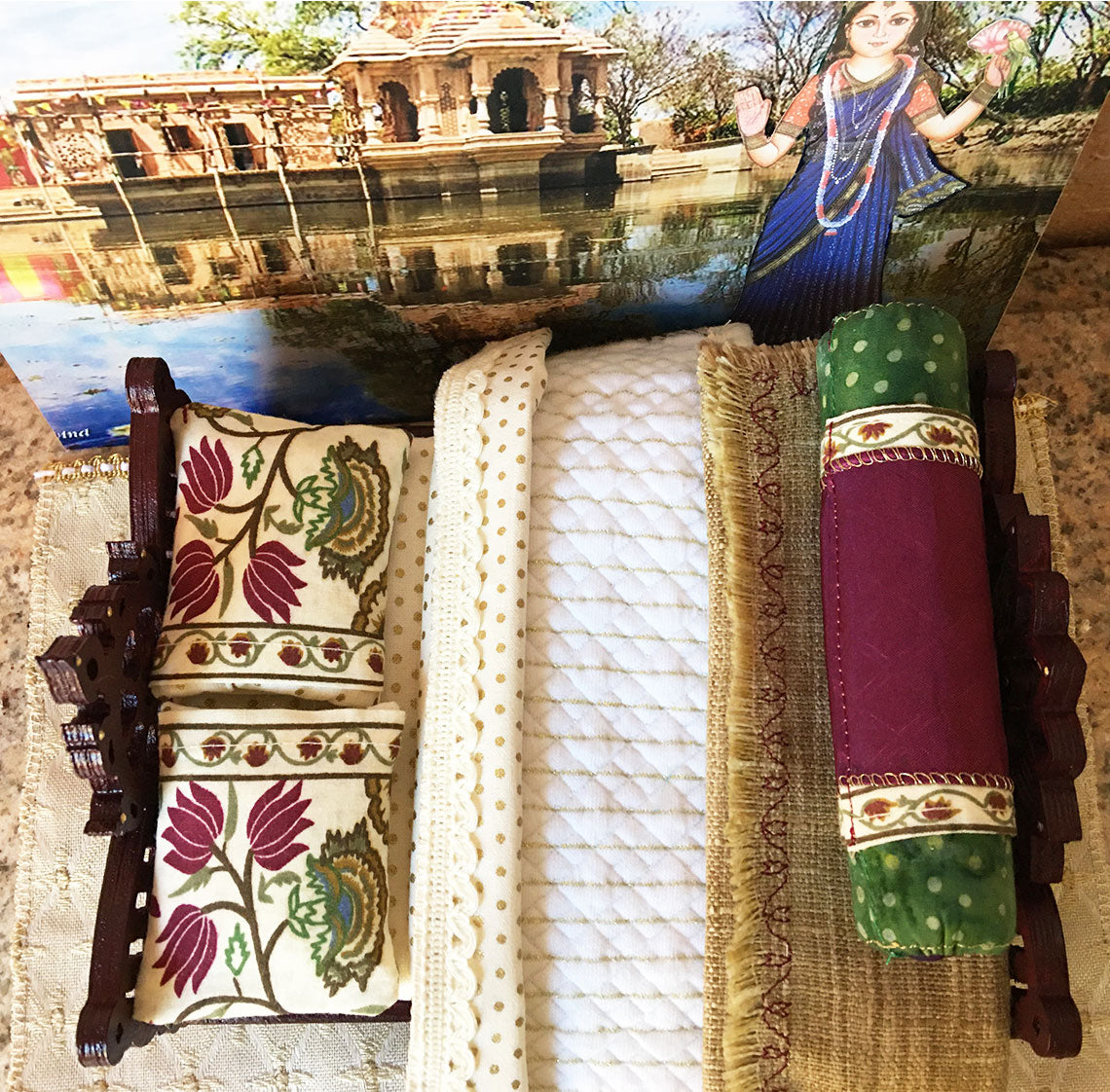 Vrinda Kund - Mahogany! Chakra Lotus Bed - 8&quot; Inch