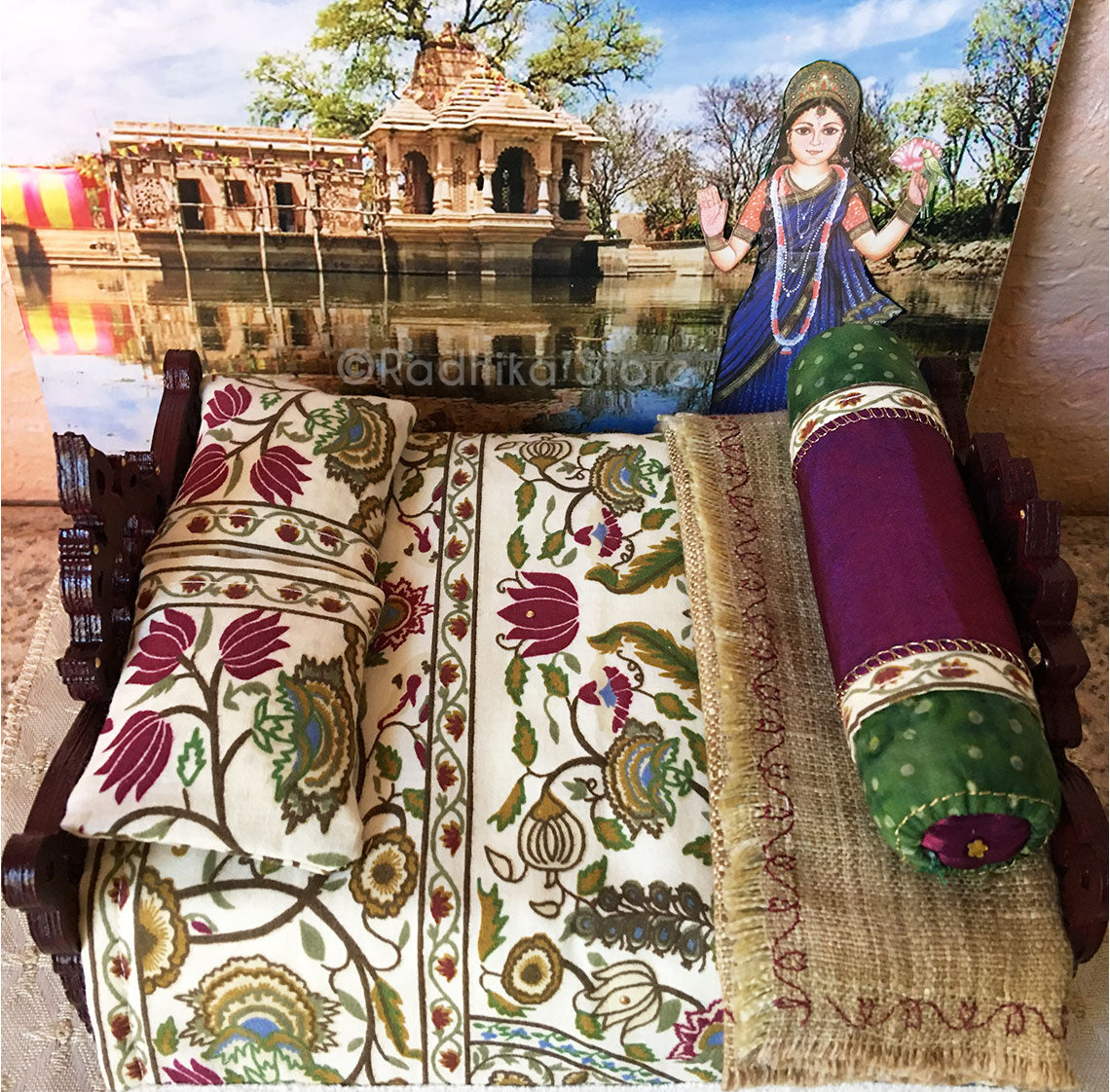 Vrinda Kund - Mahogany! Chakra Lotus Bed - 8" Inch