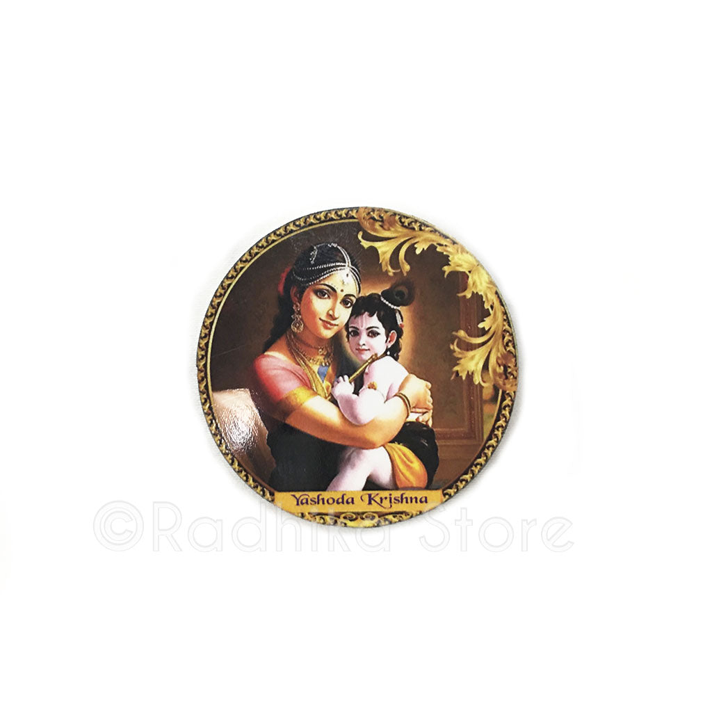 Mother Yashodha and Krishna - Button