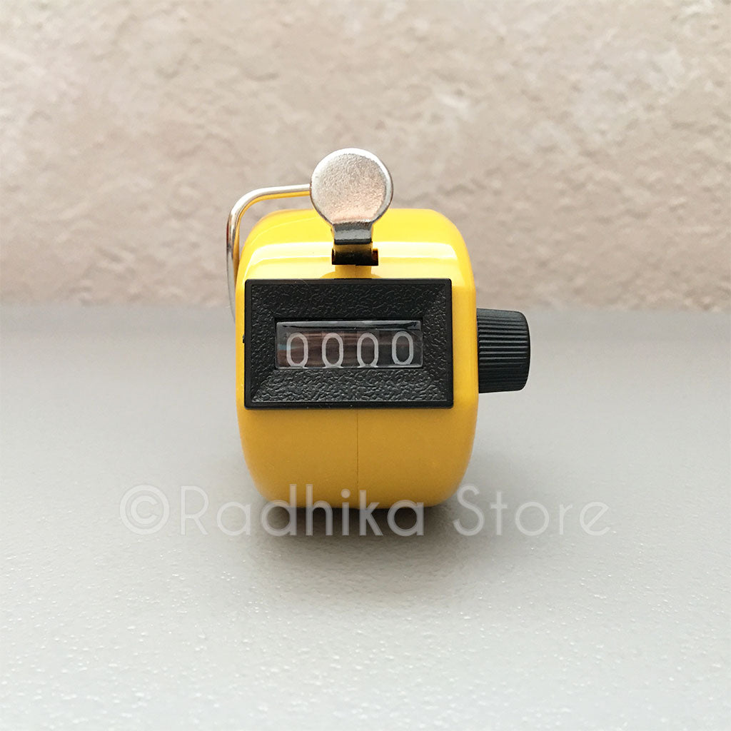 Japa Clicker (Hand Tally) for Chanting Hare Krishna Mahamantra - Choose Color