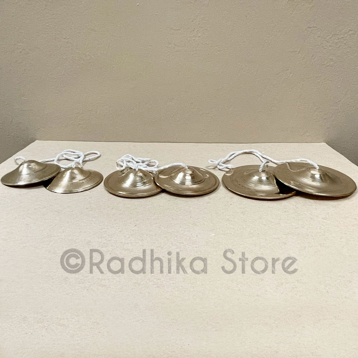 Brass Kartals With High Shine Finish - Hand Cymbals - Choose - 2.5-3-3.5 Inch-