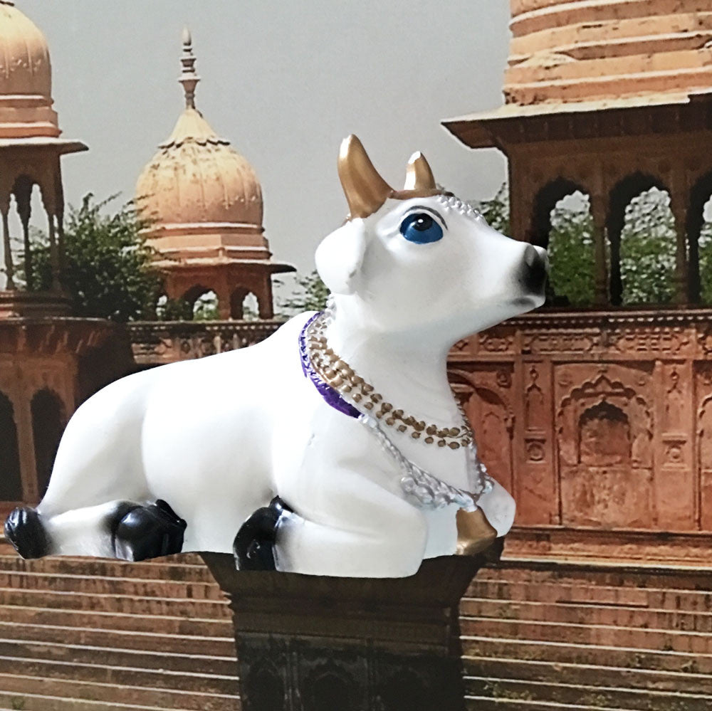 Small Surabhi Altar Cows Set Sitting 2&quot; Inches