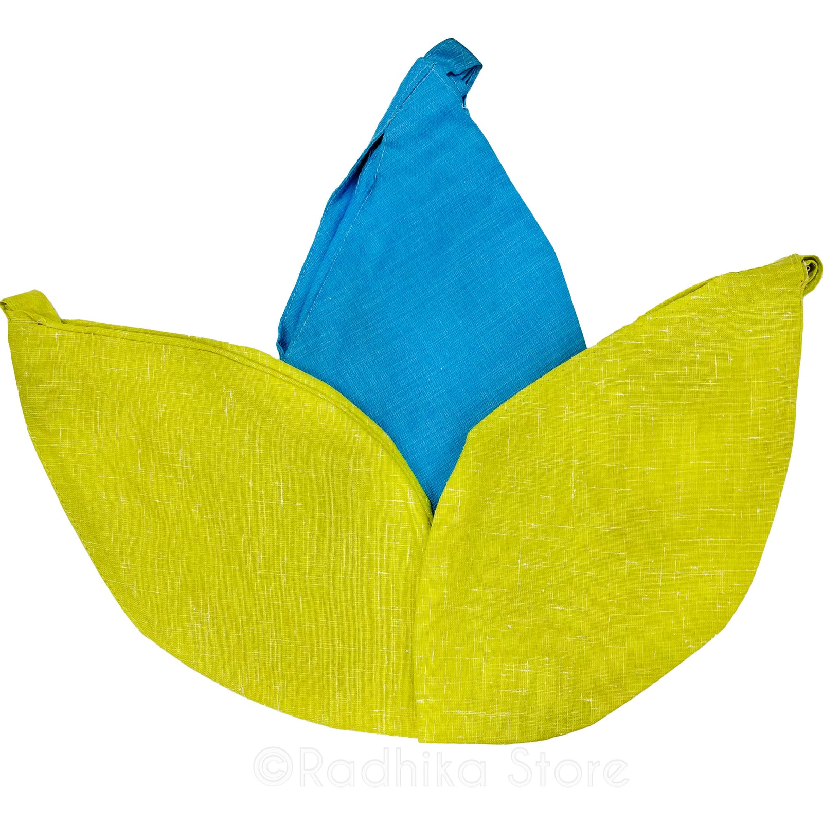 Bright Lime and Bright Teal - Natural Jute - Bead Bags