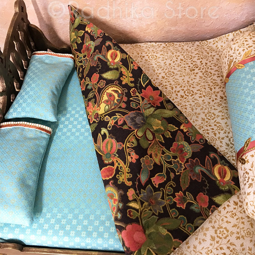 Golden Bronze - Chakra Lotus - Vrindavan Forest Bed - 14 1/2&quot; Inch