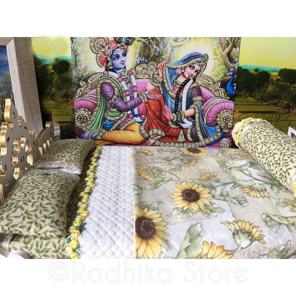 Chakra Lotus Sunflower Bed - 13&quot; Inch