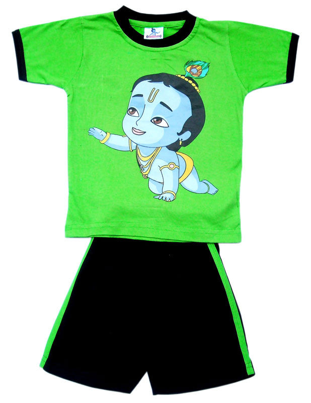 Crawling Krishna Set, Green/Black