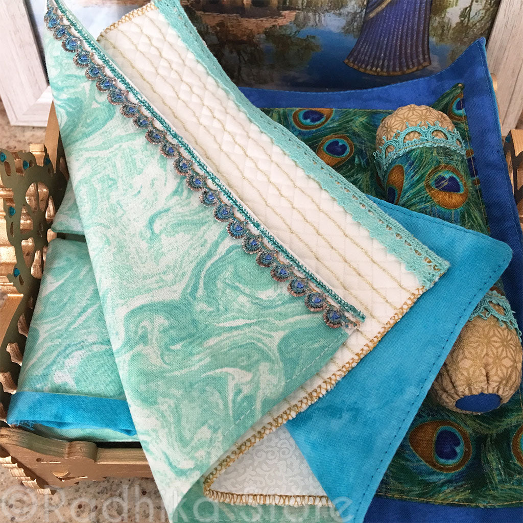 Chakra Lotus - Peacock Feather Bed - 8&quot; Inch