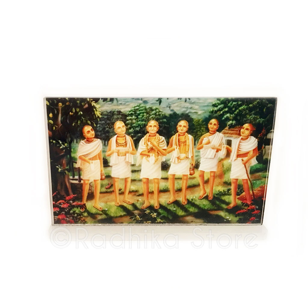 Six Goswamis Acrylic Picture