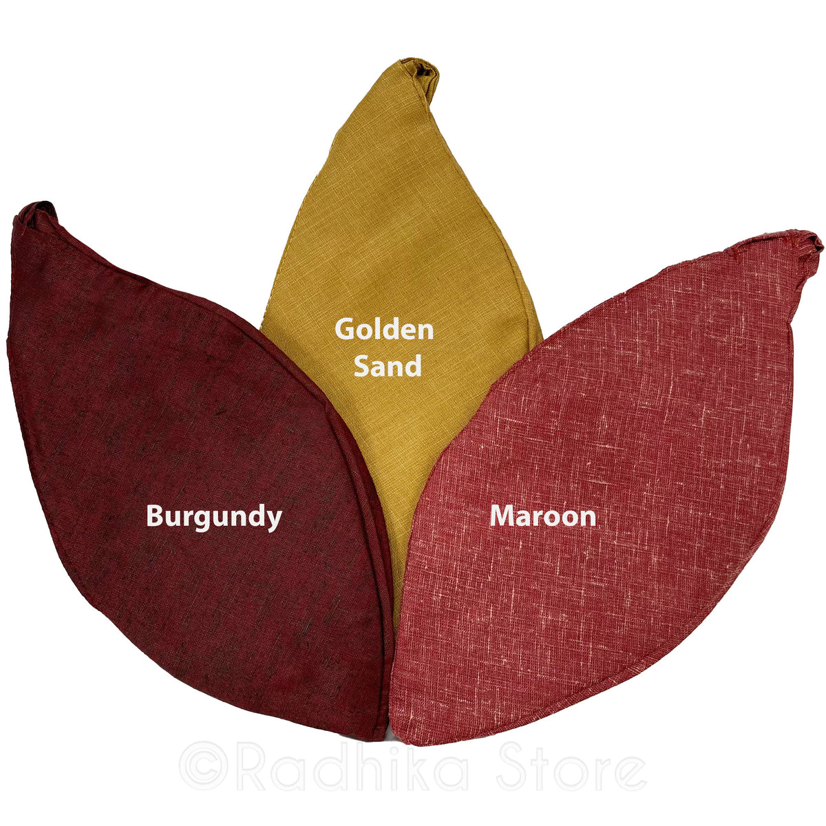 Maroon - Golden Sand - Burgundy - Natural Jute - Bead Bags