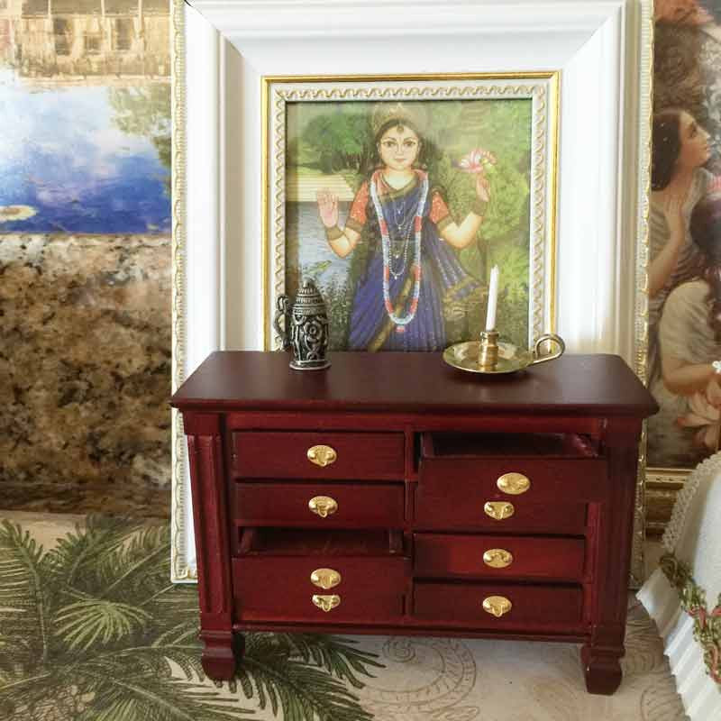 Miniature Mahogany Dresser