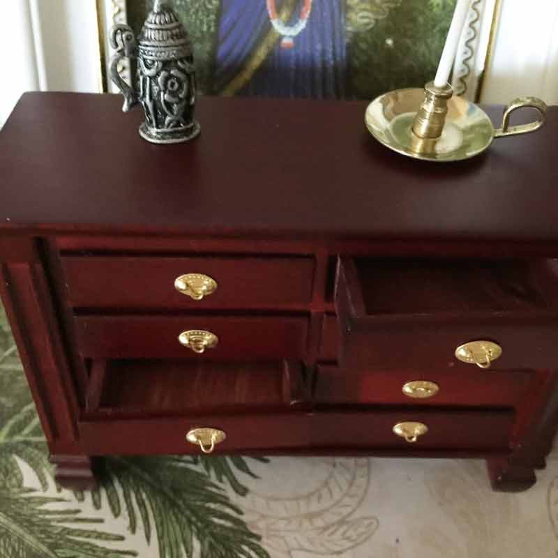 Miniature Mahogany Dresser