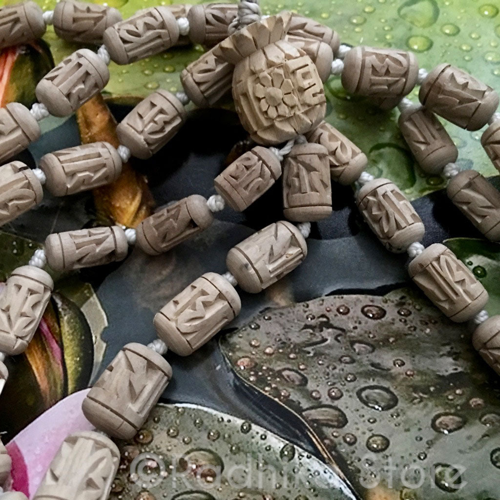 Radha Barrel Shaped Pure Tulsi Japa Japa Beads