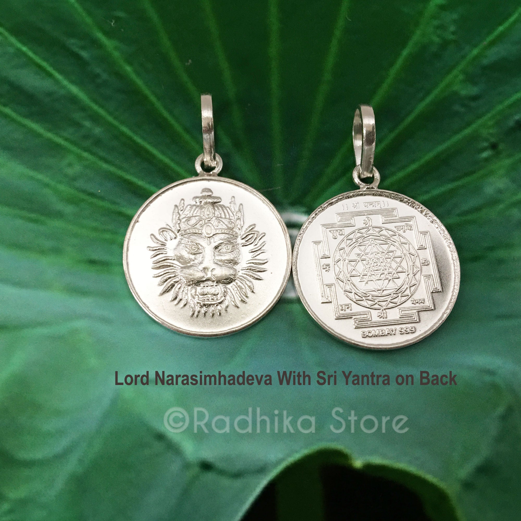 Narasimhadeva  Protection - Silver Pendant