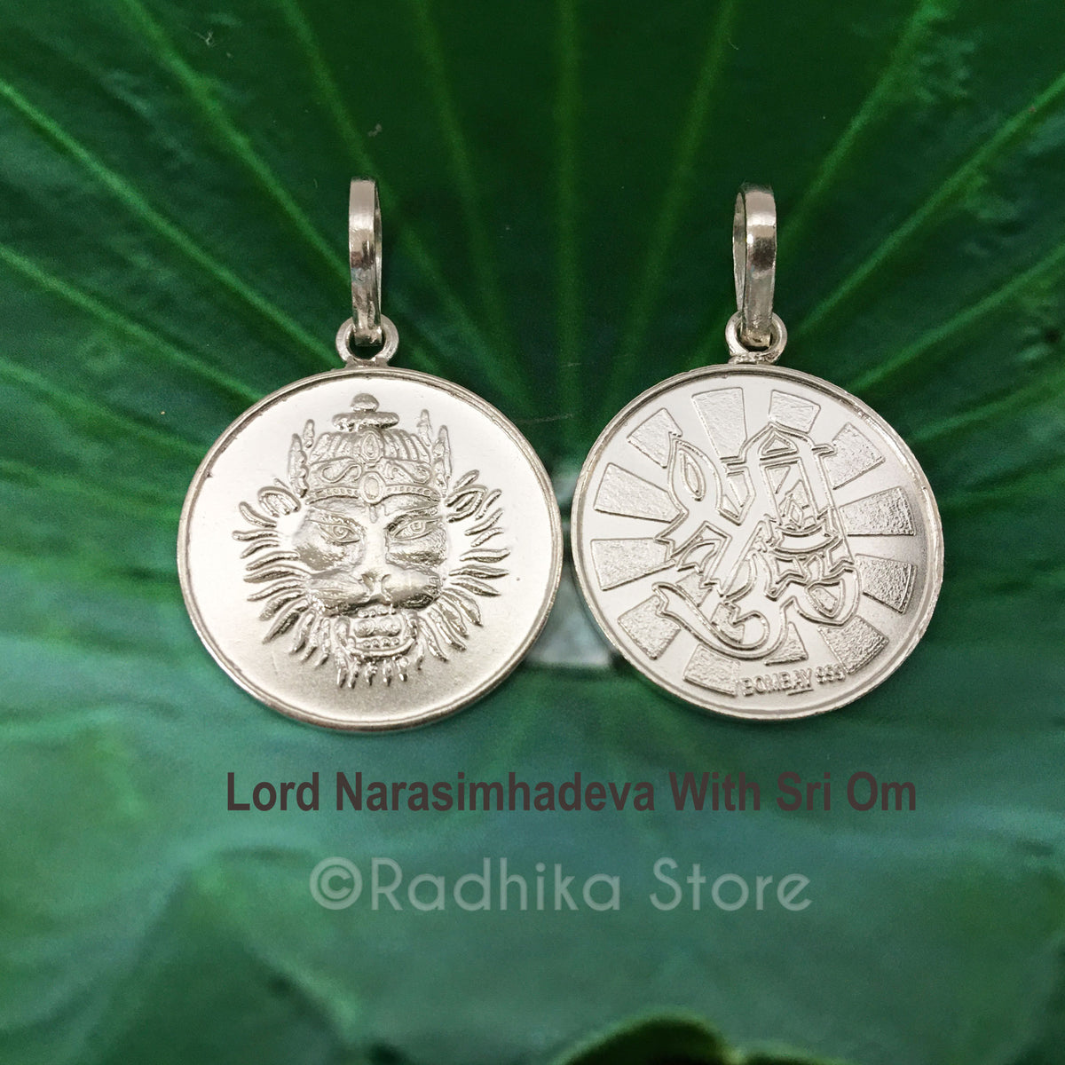 Narasimhadeva  Protection - Silver Pendant