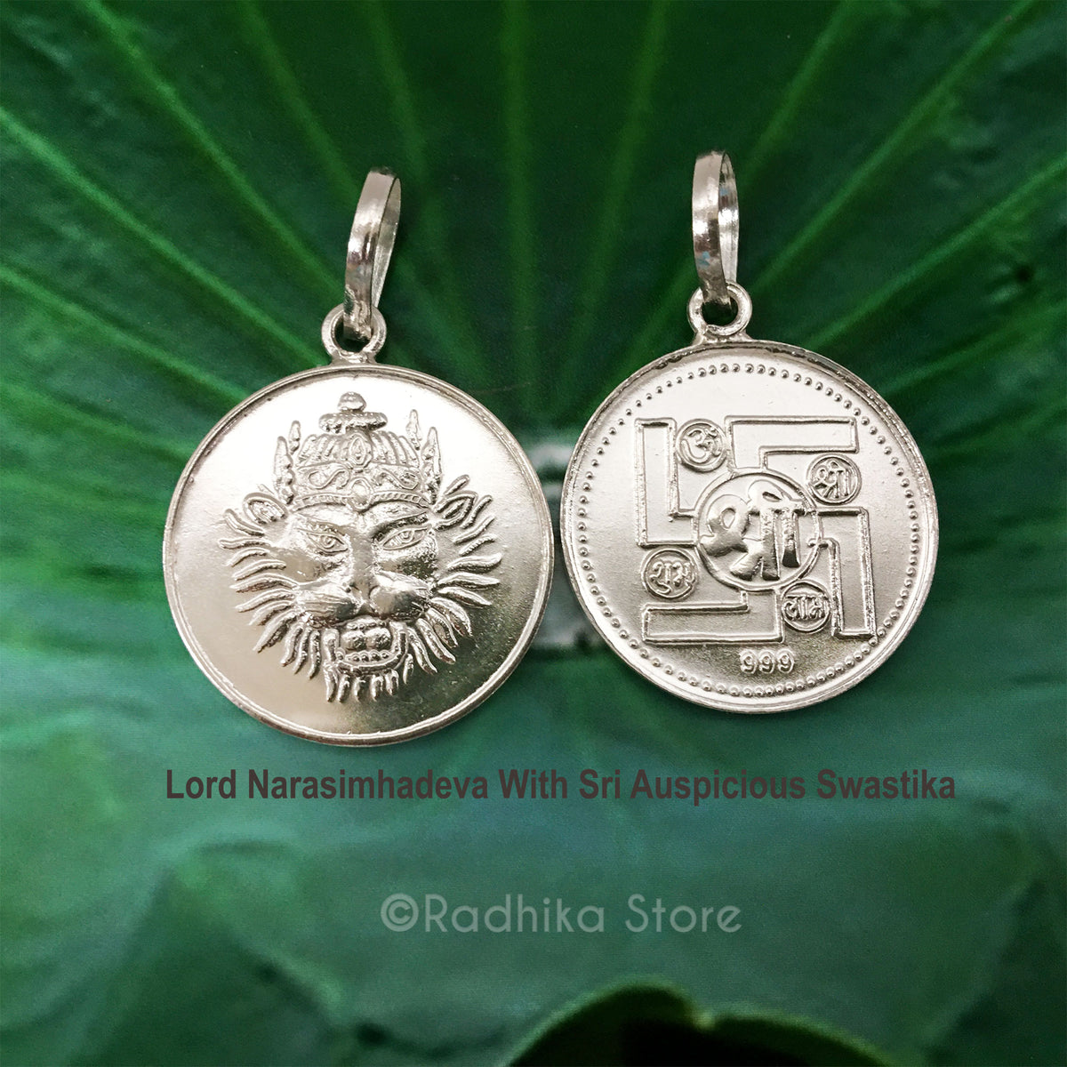 Narasimhadeva  Protection - Silver Pendant
