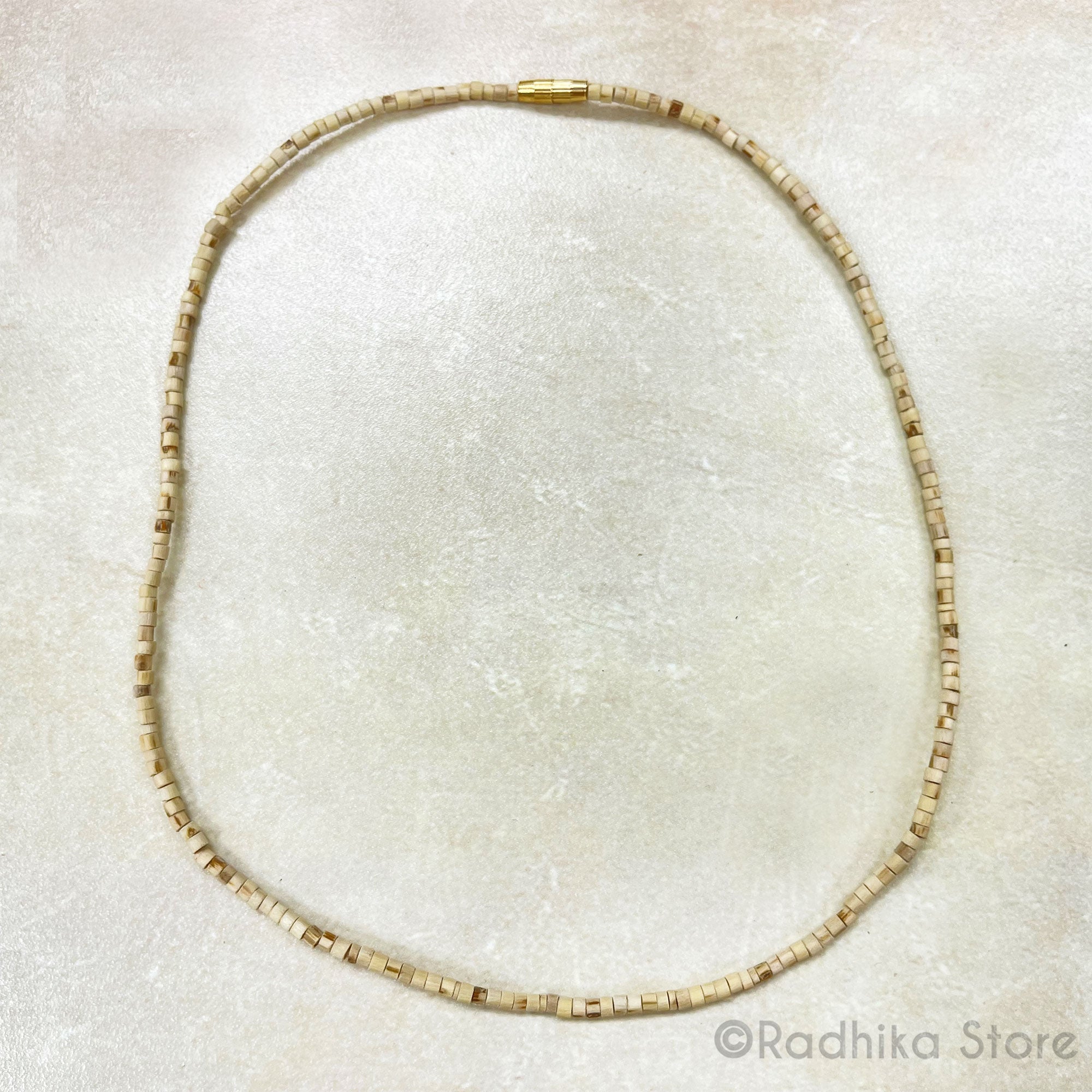 Tiny Natural Cut Tulsi Neck Beads