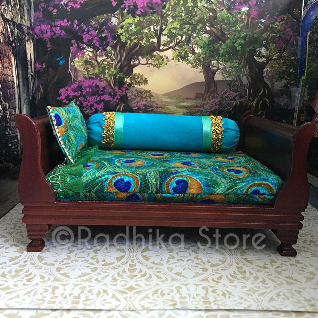 Vrindavan Peacock Feather Bed