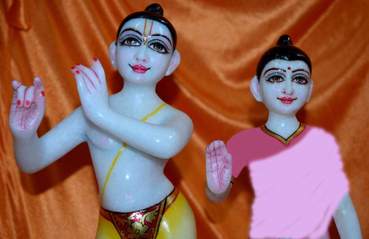 Sri Sri Radha Krishna Deities - Marble 15