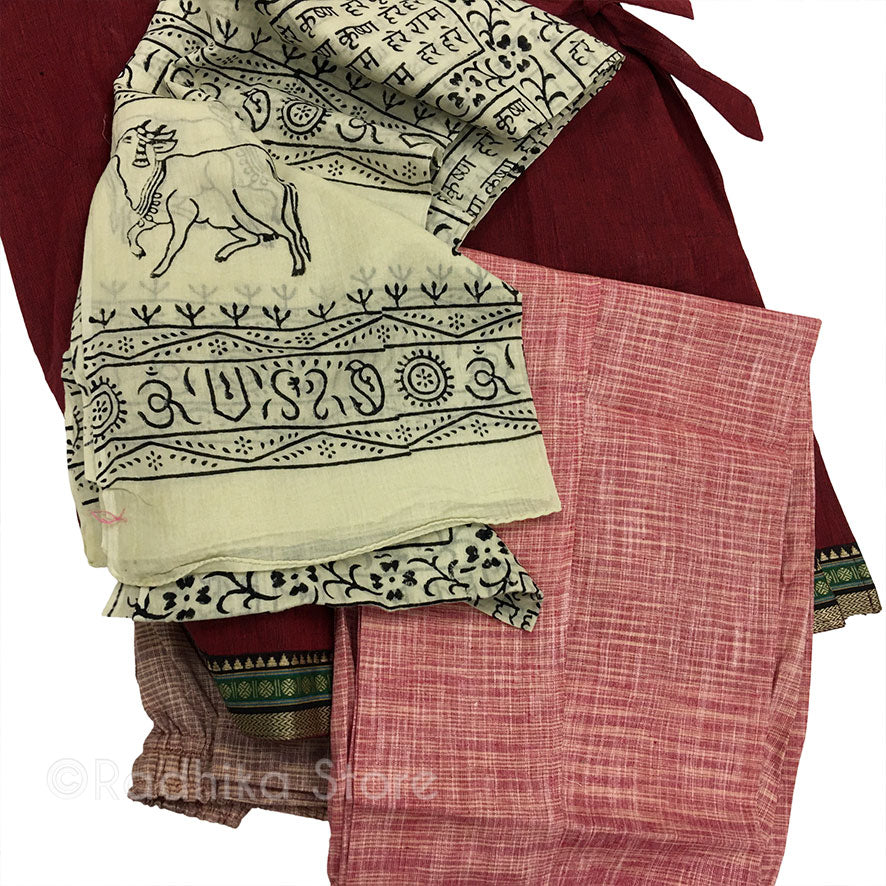 Natural Jute Yogi Pants - Saffron Threads