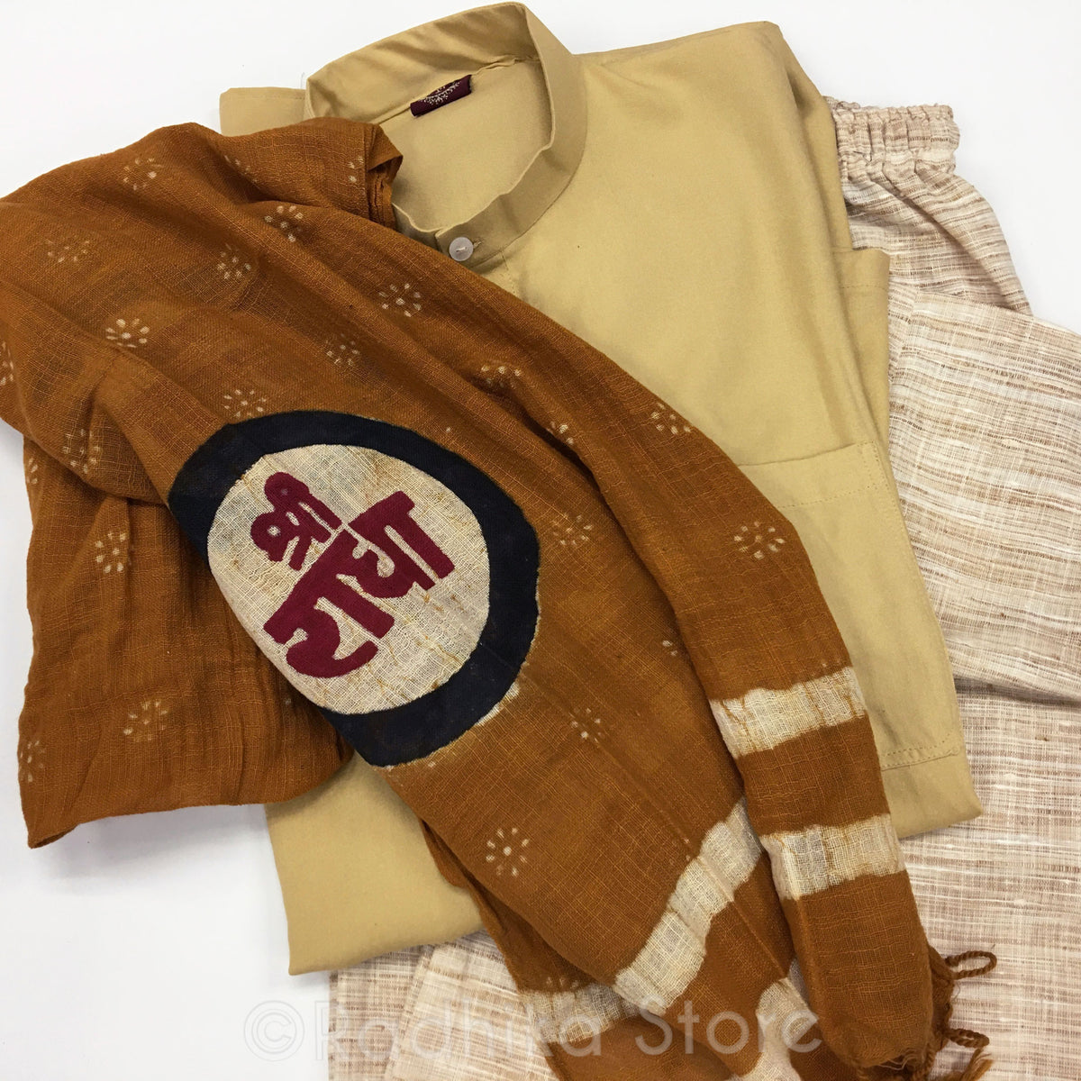 Tie Dye Mantra Chadar - Vrindavan Sri Radha-Choose Color