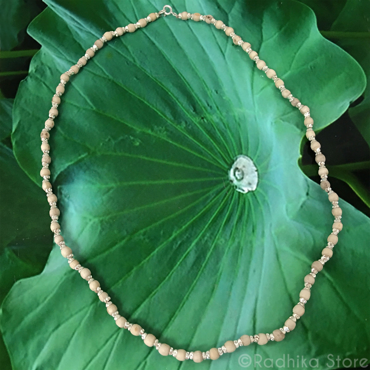 Silver Fancy Tulsi Necklace