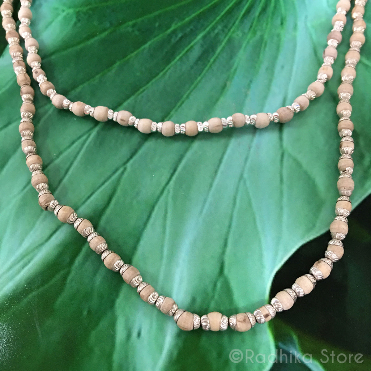 Silver Fancy Tulsi Necklace