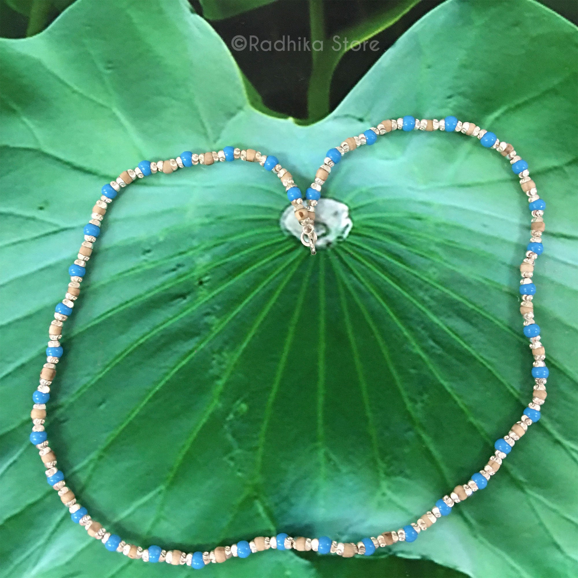 Silver With Turquoise - Tulsi Necklace