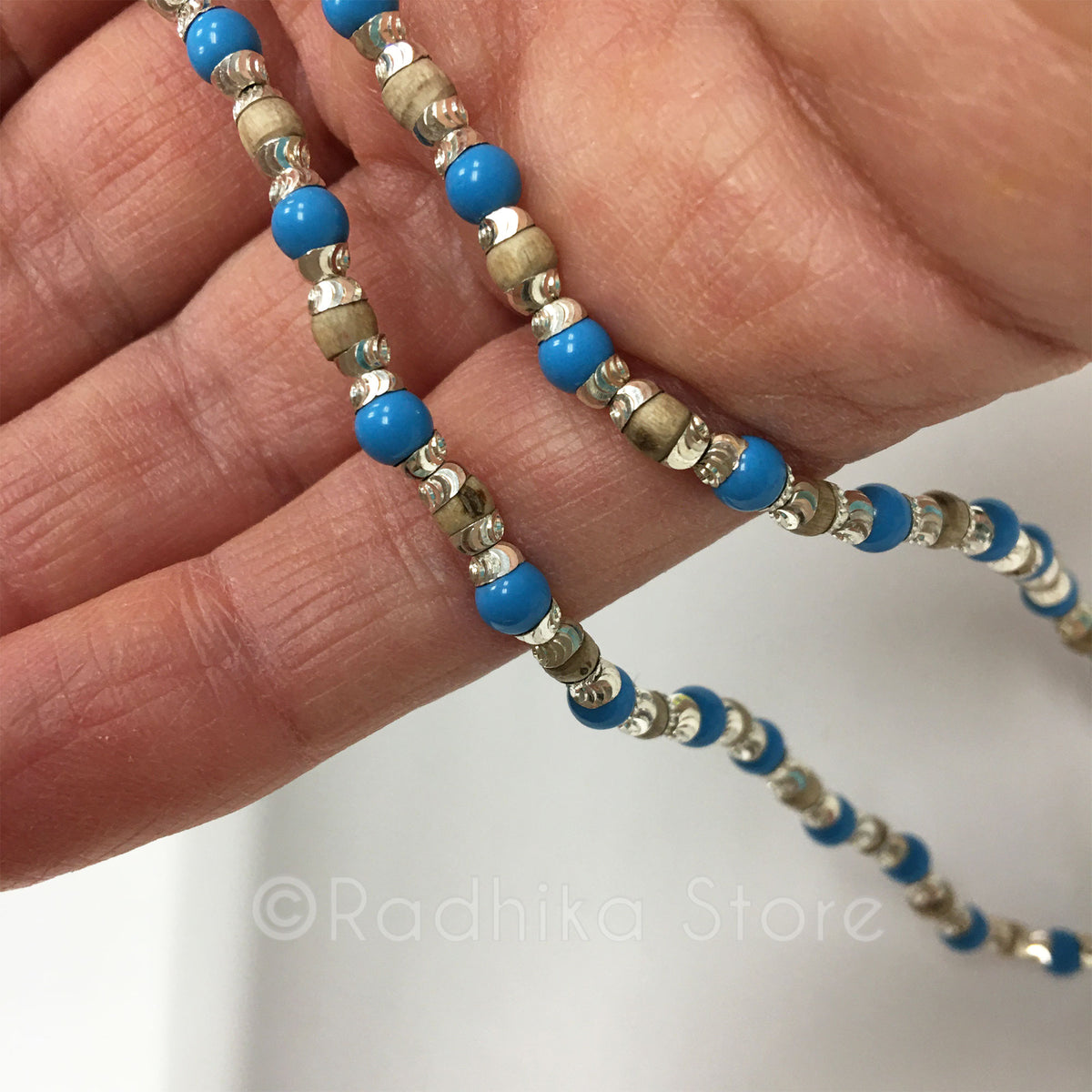 Silver With Turquoise - Tulsi Necklace
