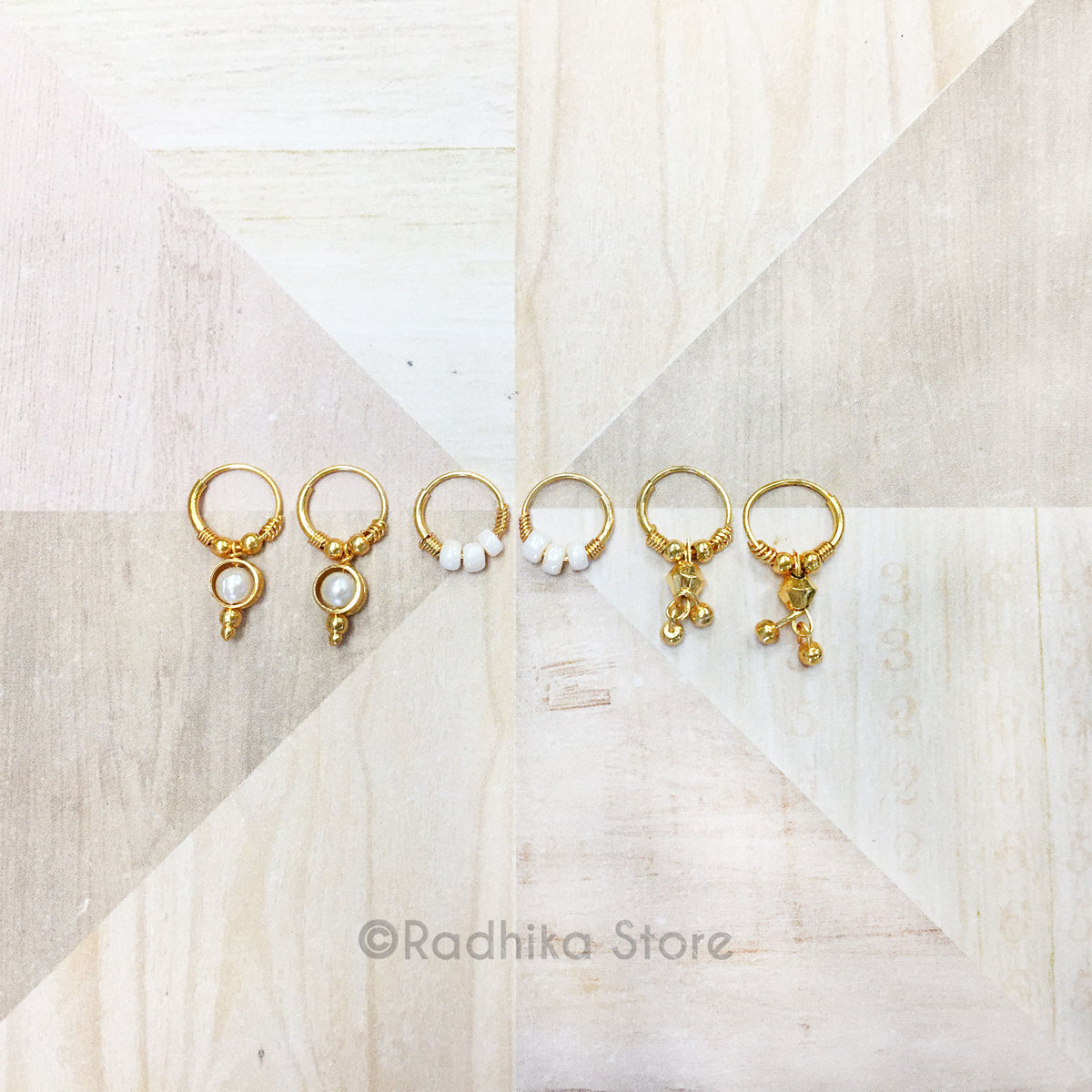 Little Hoop Deity Earrings -  Three Designs To Choose