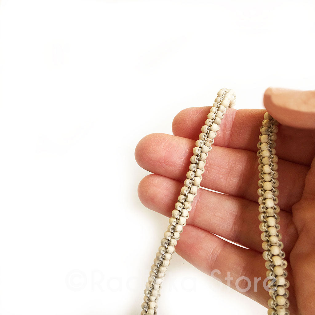 Woven Small Round Tulasi Necklace