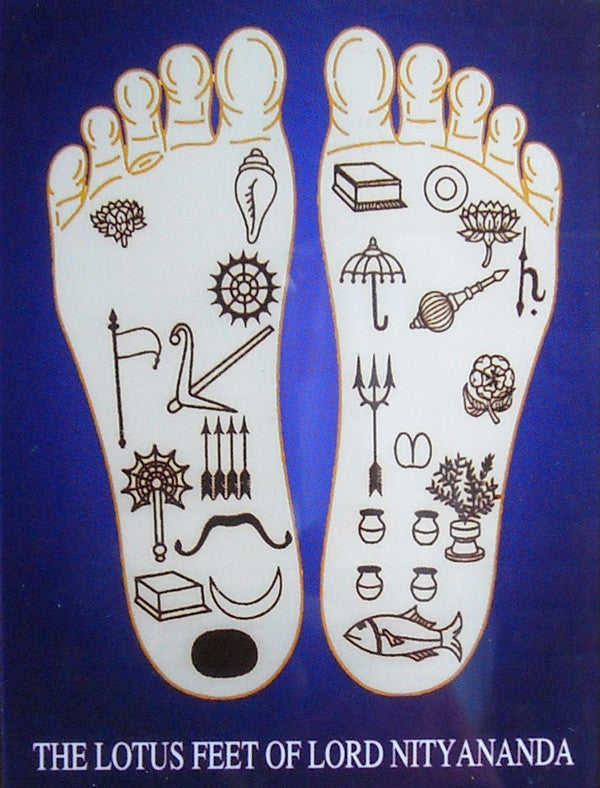 Lotus Feet Of Lord Nityananda Acrylic Picture