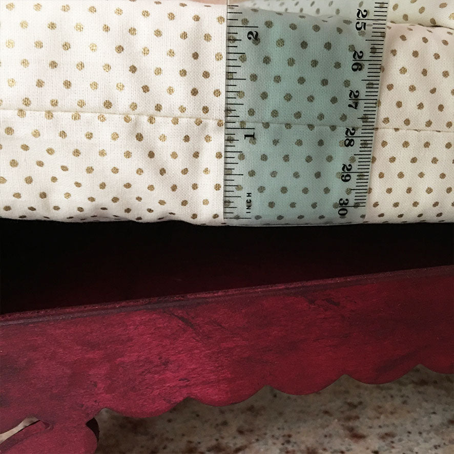 Mahagony Chakra Lotus Vrindavan Bed - 14 1/2&quot; Inch