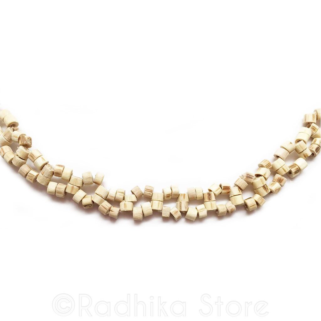 Wheel Cut Tulsi Neck Beads - 1 Round